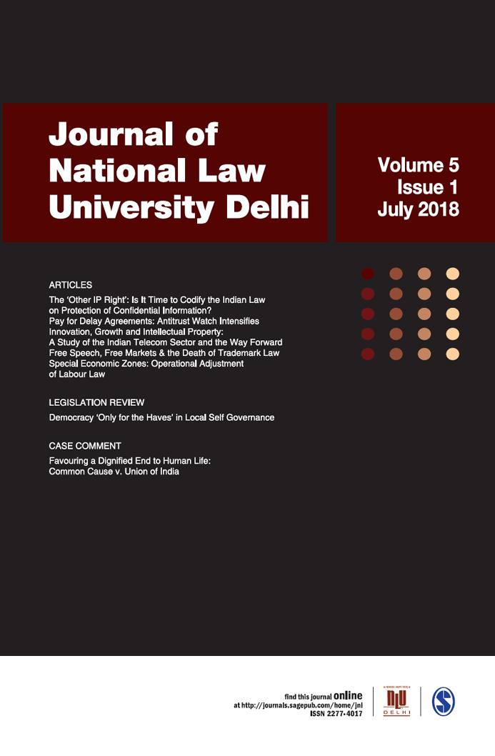 Journal of National Law University Delhi